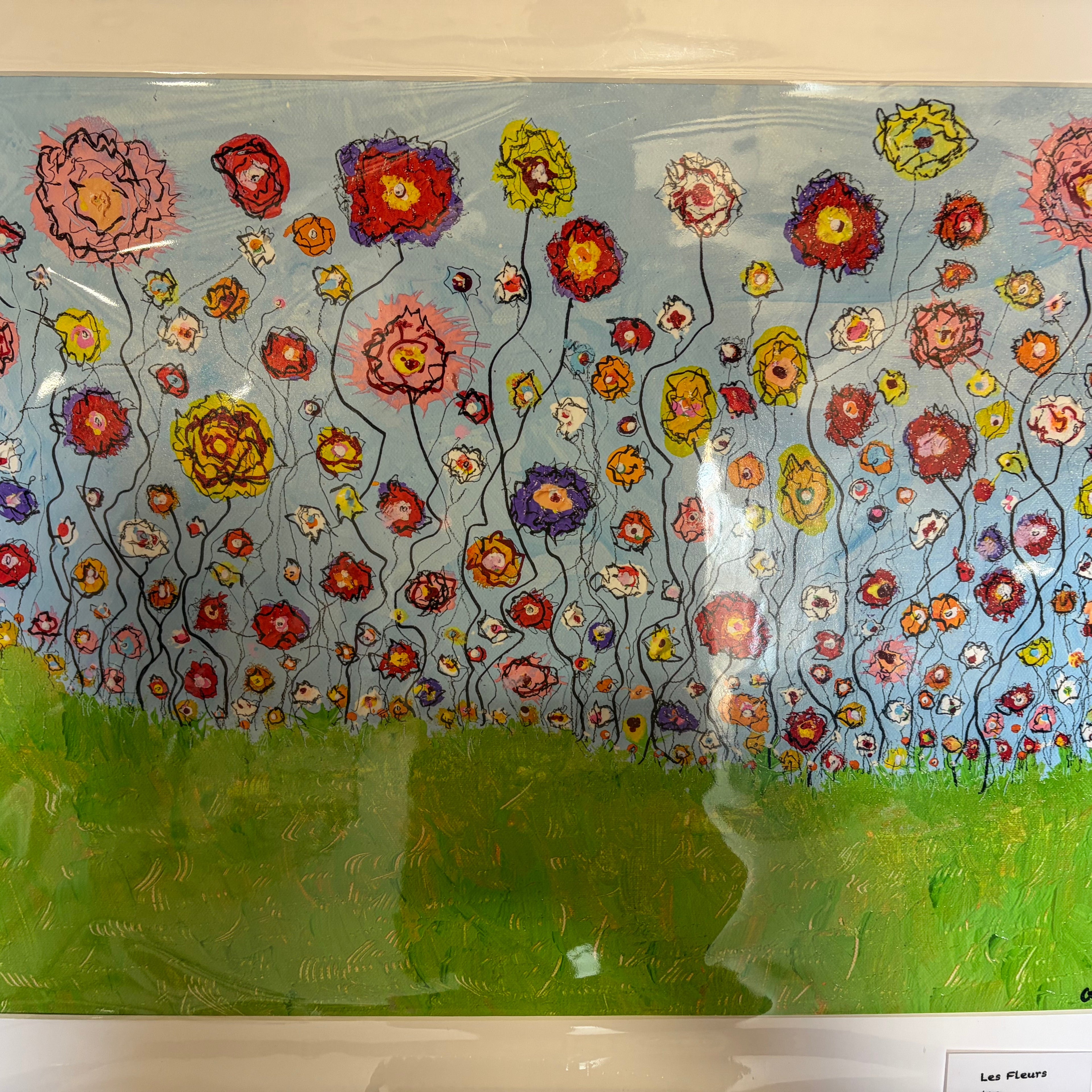 "Les Fleurs" Painting