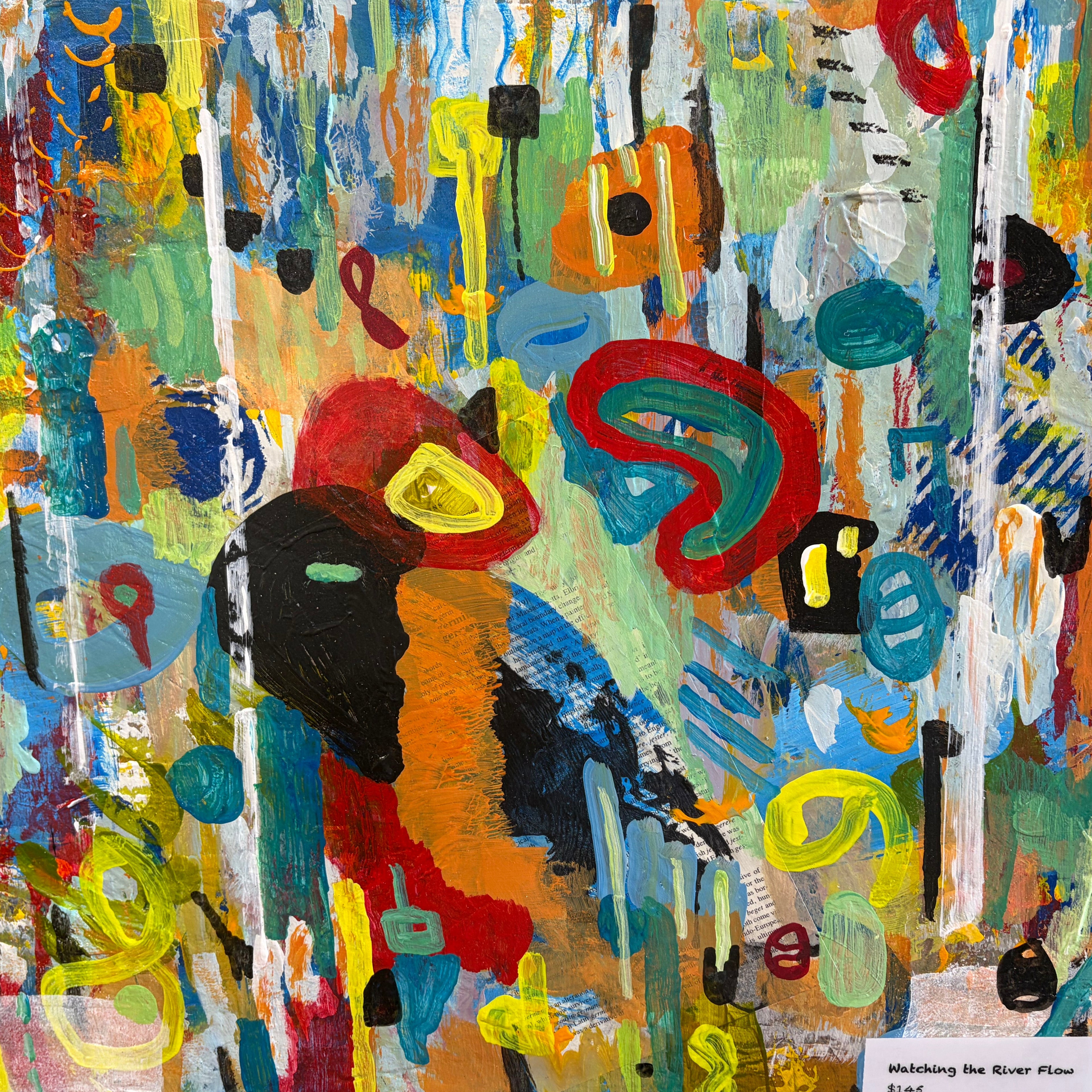 "Watching the River Flow" Painting